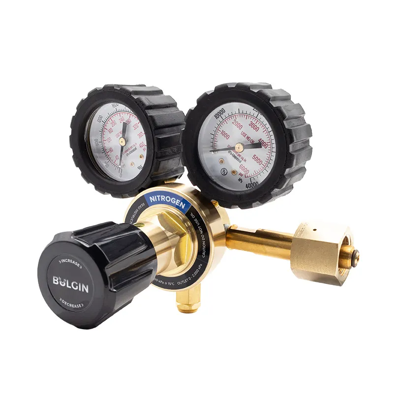 [640-00001-T50-1F] Brass High Pressure Piston Regulator - Nitrogen Max Inlet 32,000kPa Out 0-2,000 kPa, Type 50 - 1-4 SAE Flare Male_3_Web.webp