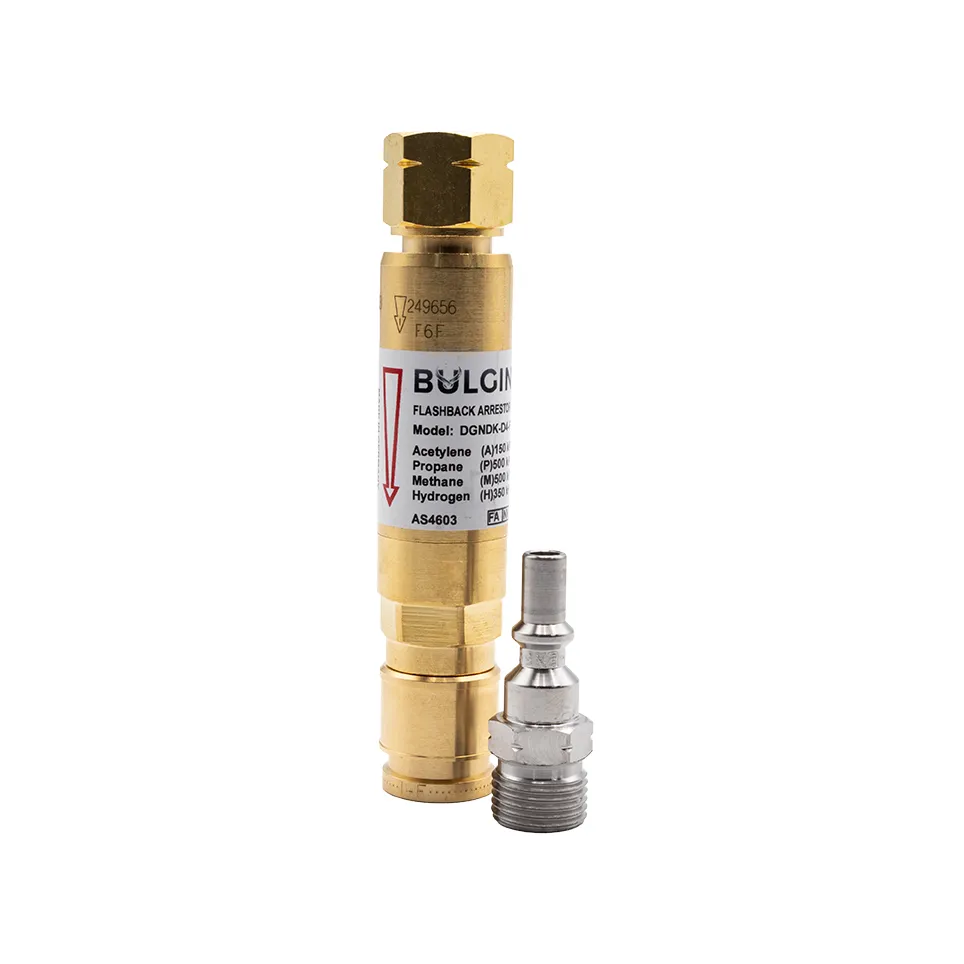 [3001-9997] Bulgin Flashback Arrestor Fuel Gas Standard Flow (DGNDK-D4-F) Q-A Coupler Reg End - 5-8-18 UNF LH_2_Web.webp