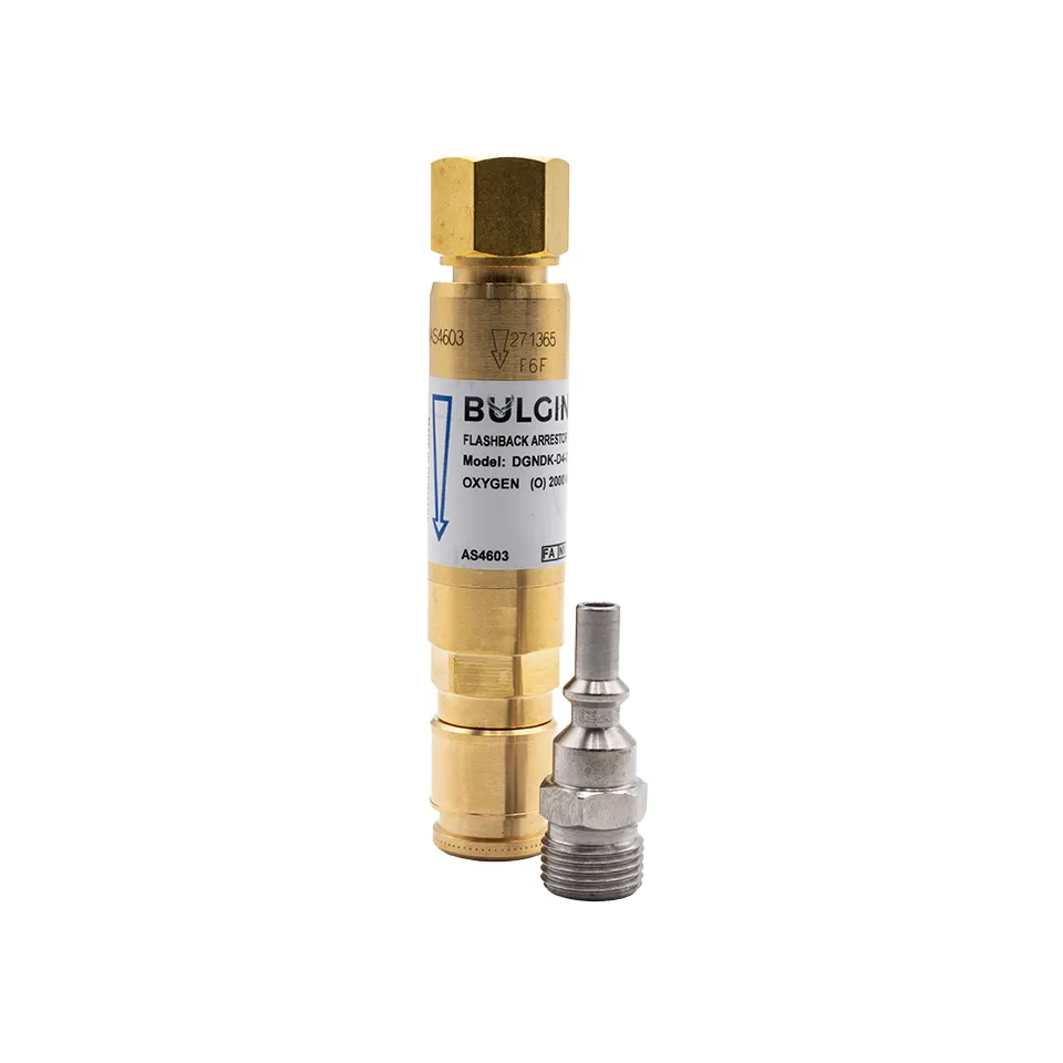 [3001-9998] Bulgin Flashback Arrestor Oxygen Standard Flow (DGNDK-D4-O) Q-A Coupler Reg End - 5-8-18 UNF RH_2_Web.webp
