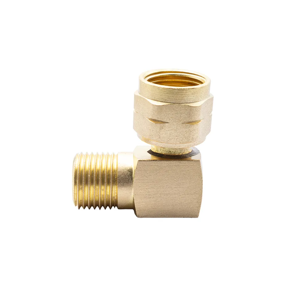 [674-40014] Brass Hose Adaptor 5-8-18 UNF LH Female - 5-8-18 UNF LH Male 90 degree_4_Web.webp