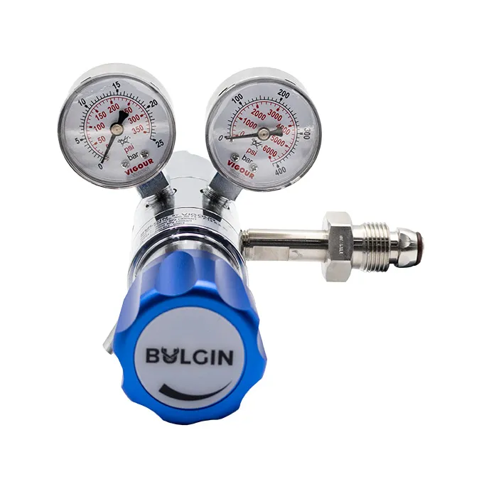 [660-00005] High Purity Regulator - Dual Stage, Chrome Plated Inlet: 30,000kPa Outlet 0-200kPa