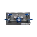 High Purity Panel - Twin, Chrome Plated Inlet: 20,000kPa Outlet: 0-1,000kPa