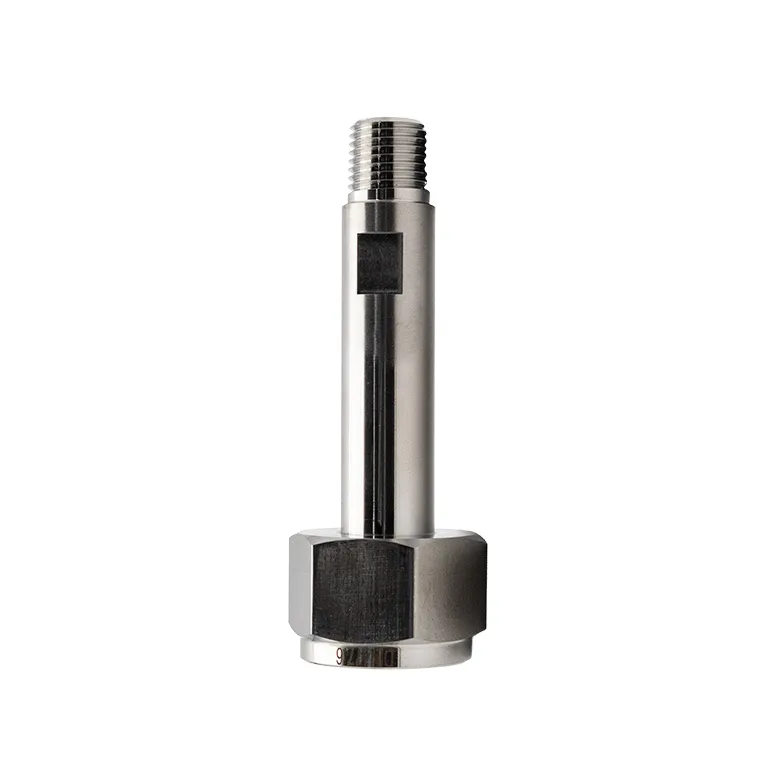 SS316 DIN 477 #6 Cylinder Connection Nut and Stem 1/4" NPT