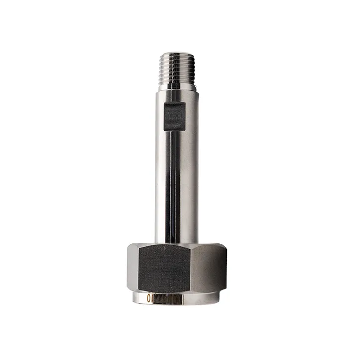 SS316 DIN 477 #10 Cylinder Connection Nut and Stem 1/4" NPT