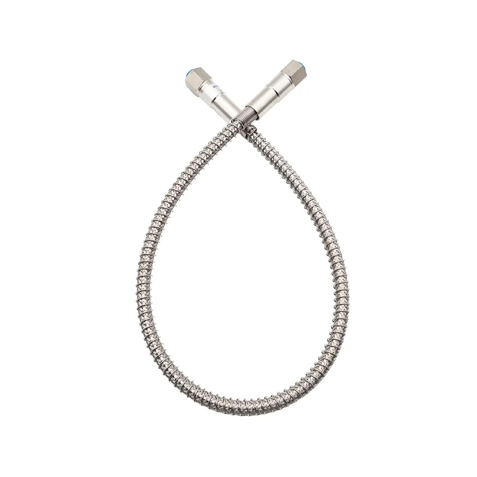 Stainless Steel High Pressure Flexible Lead 1/4" NPT Female - MWP 30,000kPa - 1 Meter
