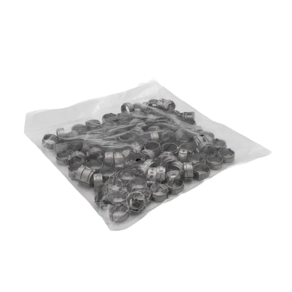 Stepless Hose Clamp 12.8mm OD  (for 5mm ID Hose - QTY 100)