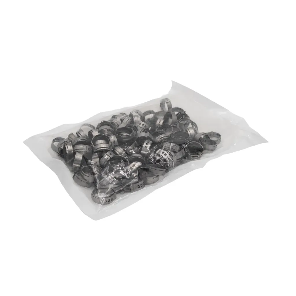 [651-00002] Stepless Hose Clamp 18.5mm OD  (for 10mm ID Hose - QTY 100)