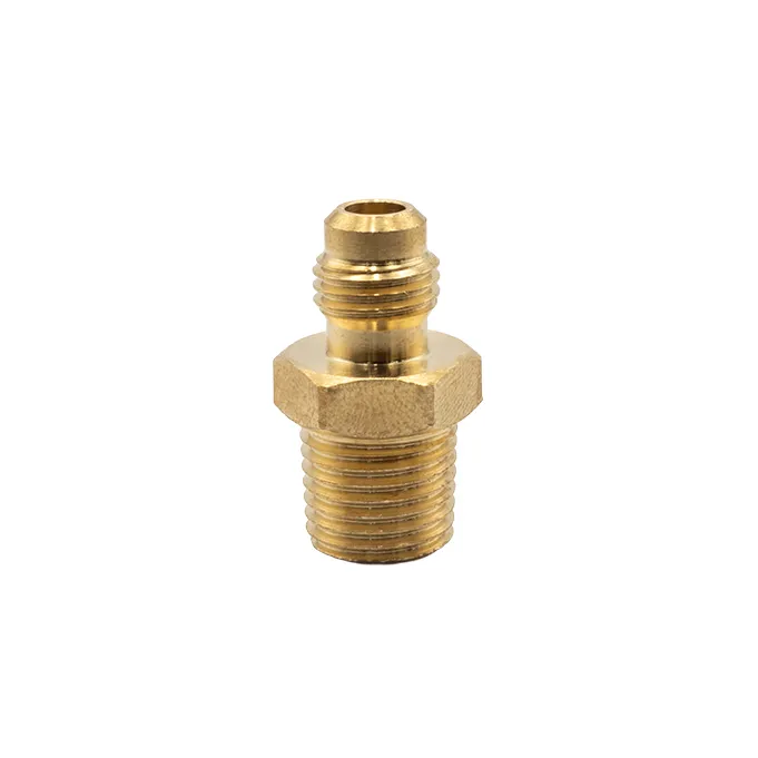 Brass Adaptor 1/4" NPT Male to 1/4" SAE Flare
