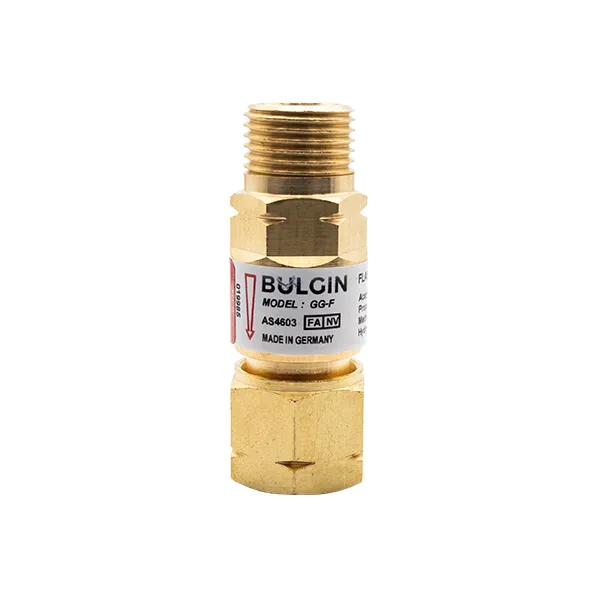 Bulgin Flashback Arrestor Fuel Gas Standard Flow (GG-F) Torch End - 5/8"-18 UNF LH
