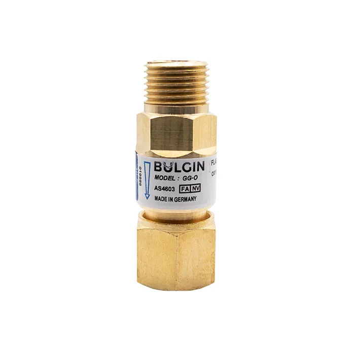 Bulgin Flashback Arrestor Oxygen Standard Flow (GG-O) Torch End - 5/8"-18 UNF RH