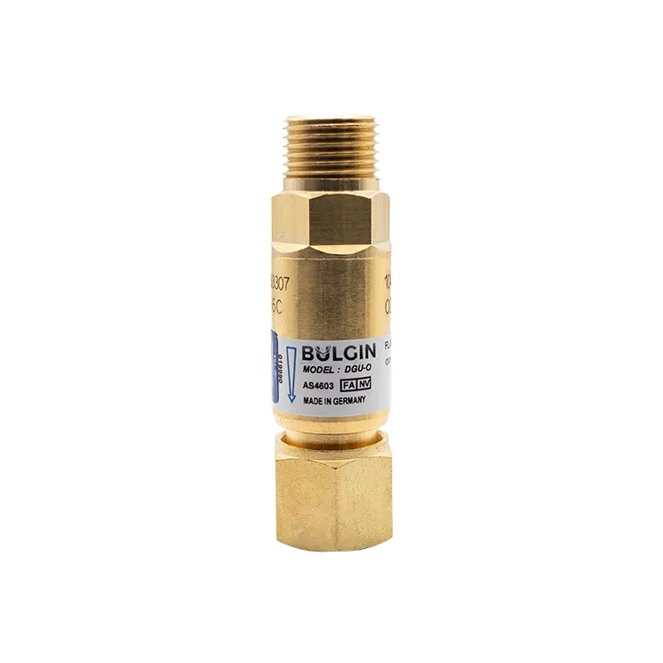 [3001-9990] Bulgin® Flashback Arrestor Oxygen Medium Flow (DGU-O) Torch End - 5/8"-18 UNF RH