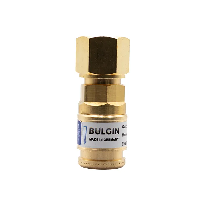 Bulgin® Q/A Coupler (DKD) Oxygen EN561 Regulator End 5/8"-18 UNF FM RH - No Pin