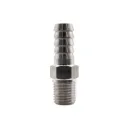 SS316 Adaptor 1/4" NPT Male to 3/8" Hose Barb