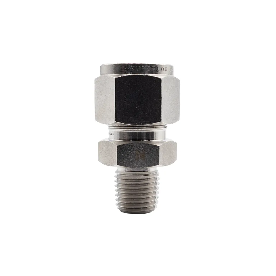 SS316 Tube Adaptor 1/4" NPT Male to 1/2" Compression