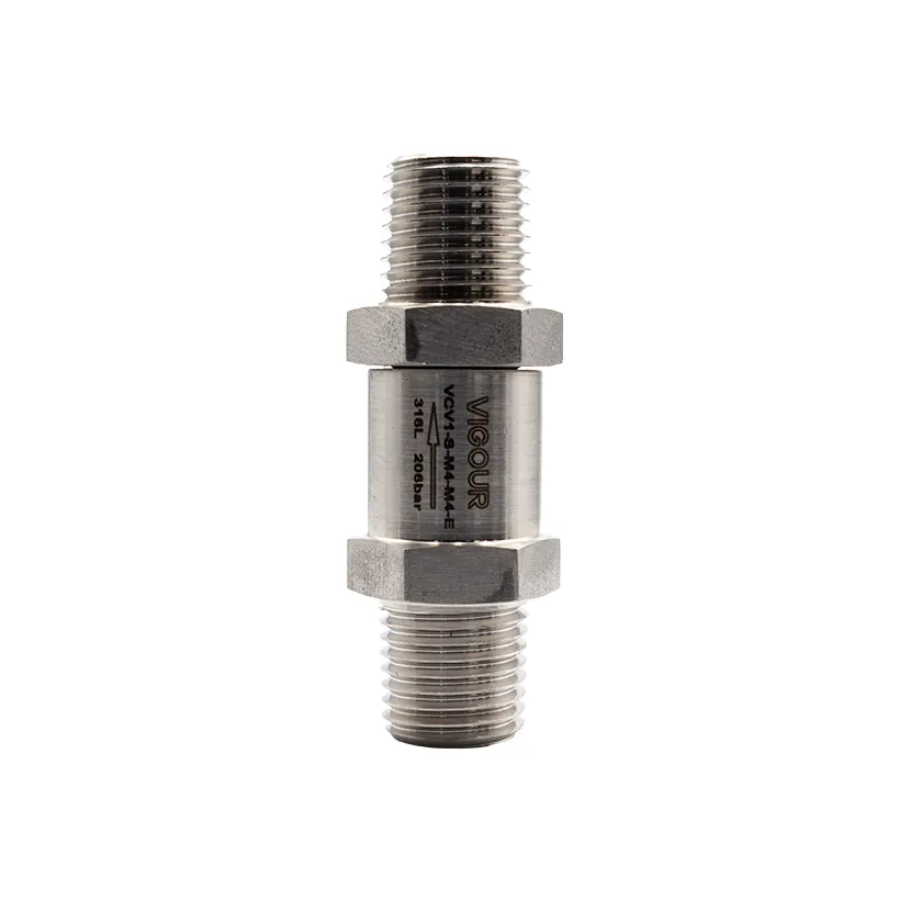 SS316 Check Valve EPDM Pressure Rated: 206 Bar 1/4" NPT Male x Male