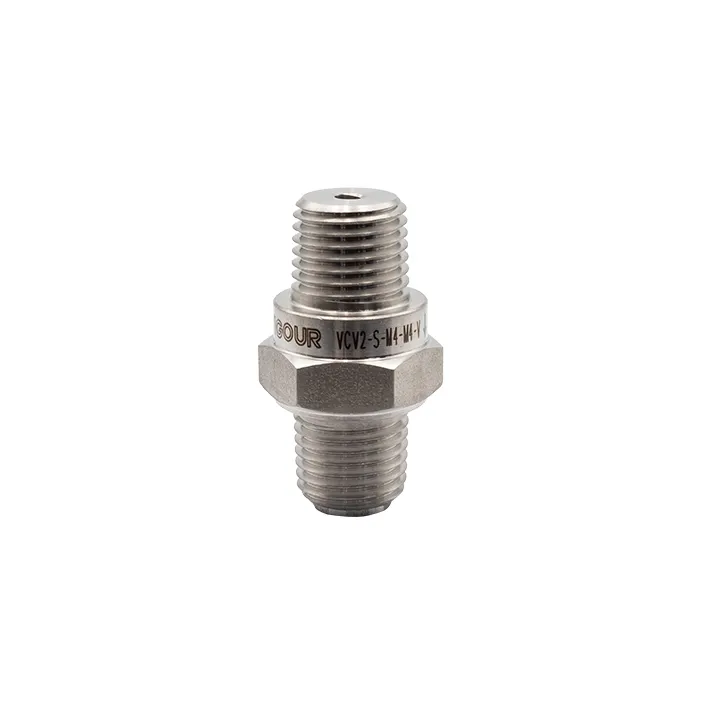 [656-25006] SS316 Check Valve Viton Pressure Rated: 413 Bar 1/4" NPT Male x Male