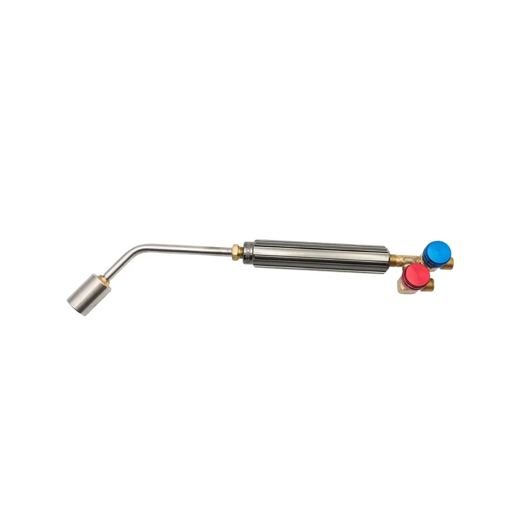 [619-00054] Propane and Compressed Air Torch with Handle and Burner Inlet (Propane): 5/8"-18 UNF Male LH and Inlet (Air): 5/8"-18 UNF Male RH