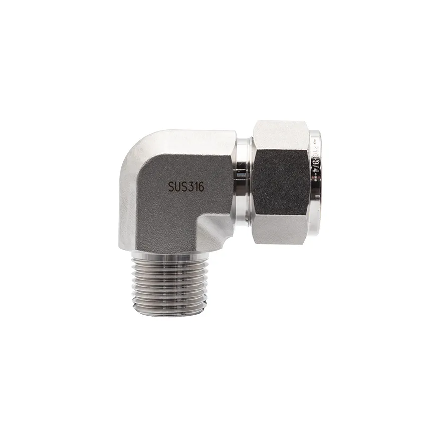 SS316 Male Elbow 1/2" NPT (M) to 3/4" Compression