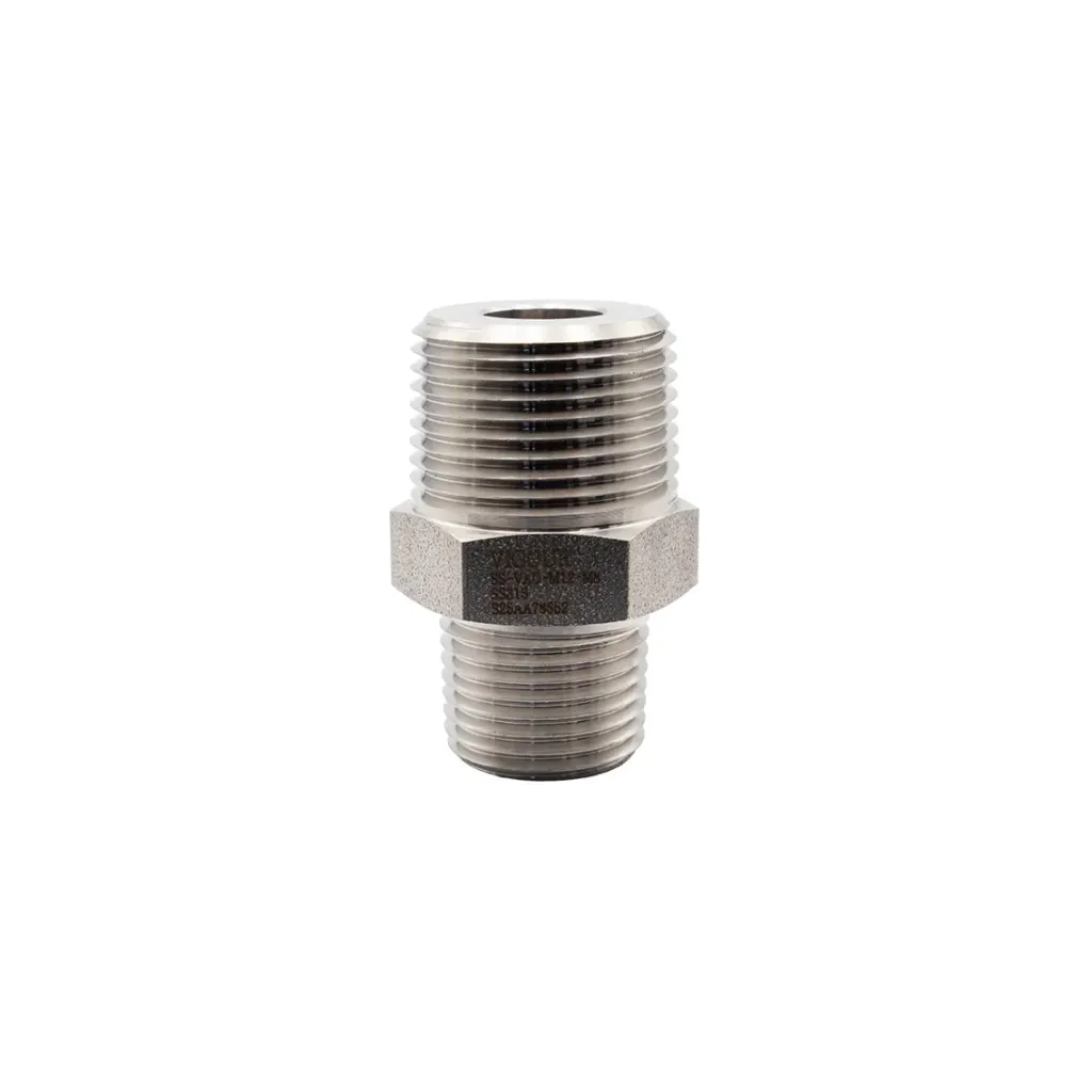 SS316 Reducing Nipple 3/4" NPT Male to 1/2" NPT Male