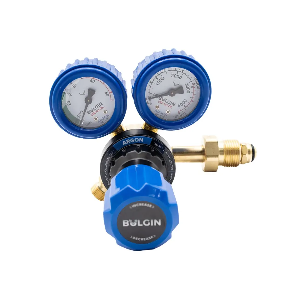 [540-00004] Argon Regulator with Flowgauge 0-35lpm Side Entry Type 10 AS 4267