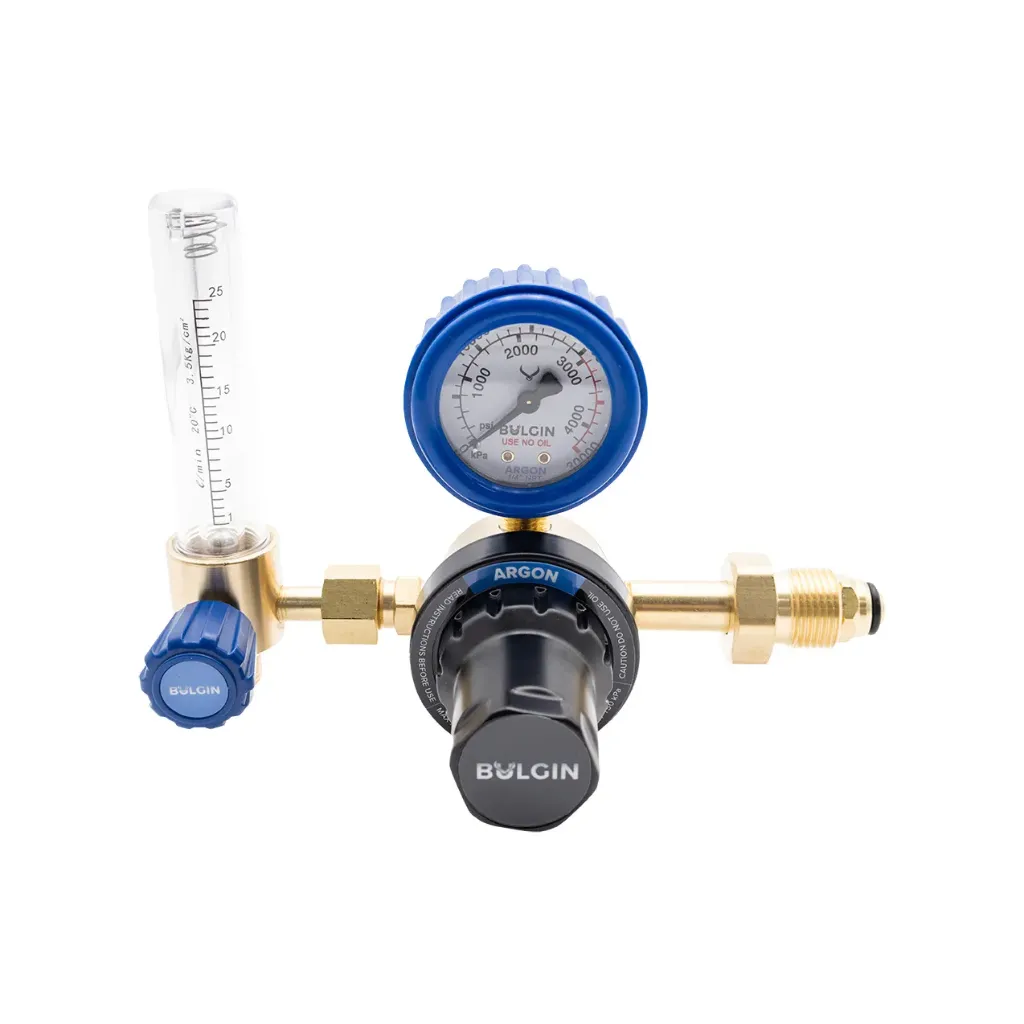 [540-00006] Argon Regulator with Flowmeter 0-25lpm Side Entry Type 10 AS 4267