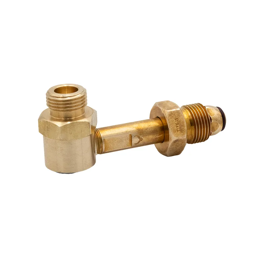 [674-00003] Brass 90 Degree Adaptor Type 10 Male to Type 30 Male