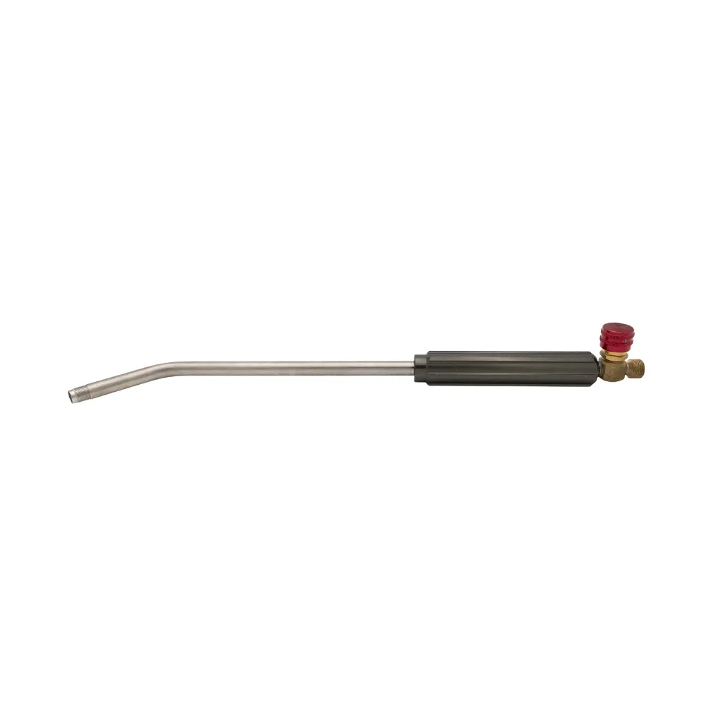[619-00041] Air Propane Handle with Neck Tube 460mm G3/8 LH Male In 1/2 X 26 Male Out