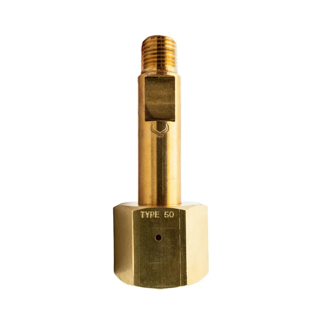[547-25007] Brass Type 50 Nut and Stem 90mm Set AS2473.2