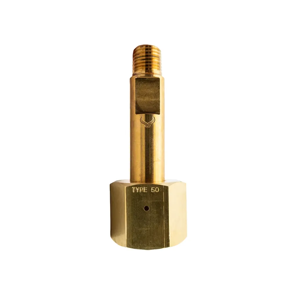 [547-25007] Brass Type 50 Nut and Stem 90mm Set AS2473.2