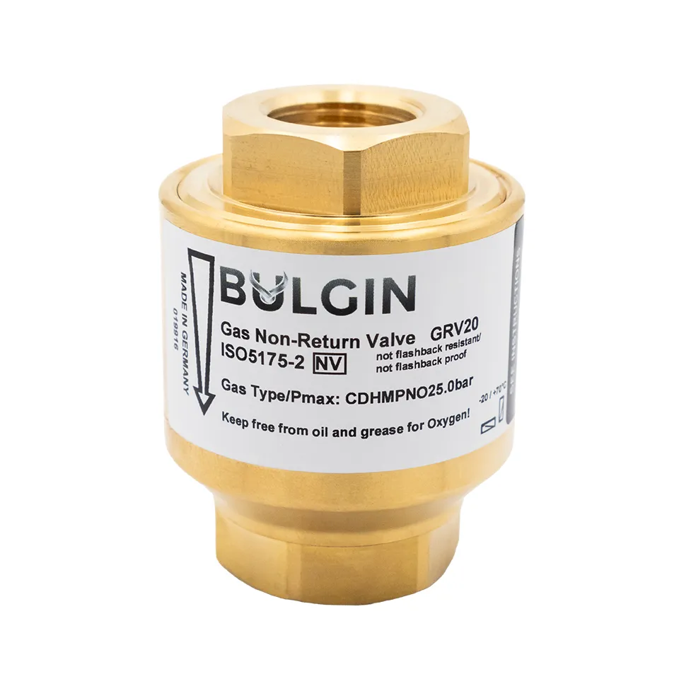 [3001-9916] Gas Non-Return Valve GRV20 Brass G1/2 Female