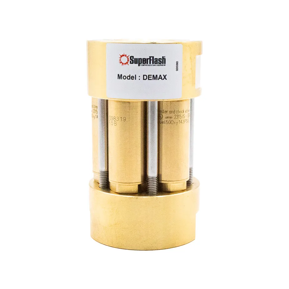 [656-29001] Superflash® Demax 5 High Flow Fuel Flashback Arrestor Inlet/Outlet 1" NPT Female