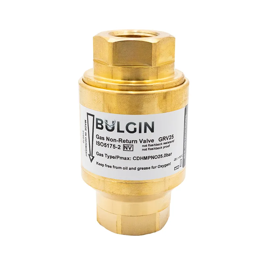 Gas Non-Return Valve GRV25 Brass G1/2 Female