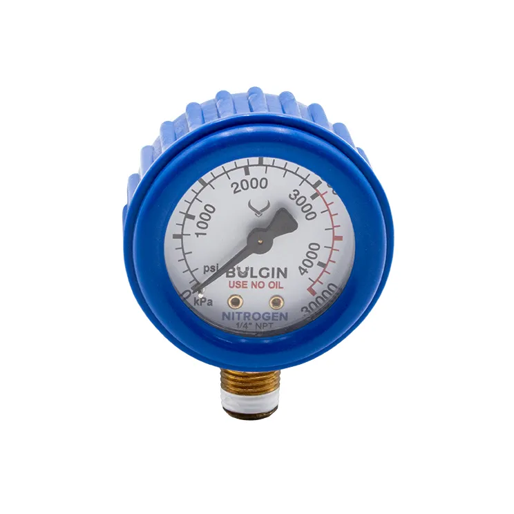 [655-00005] Bulgin® Pressure Gauge NITROGEN 0-30,000kPa 1/4" NPT Male Bottom Entry