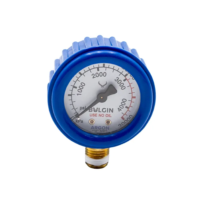 [655-00008] Bulgin® Pressure Gauge ARGON 0-30,000kPa 1/4" NPT Male Bottom Entry