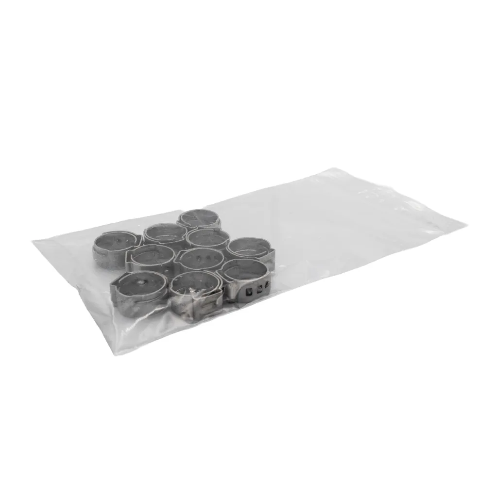 [538-00001] Stepless Hose Clamp 12.8mm OD  (for 5mm ID Hose - QTY 10)